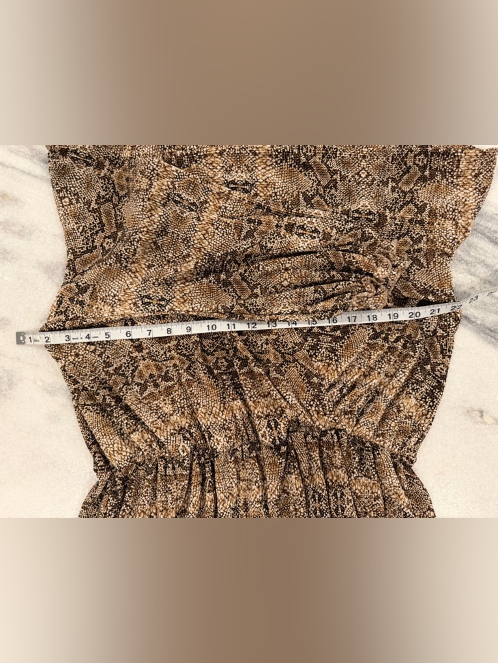 River Island Plus Size 24 Snake Print Wrap Midi Dress Event Boho - Picture 6 of 7